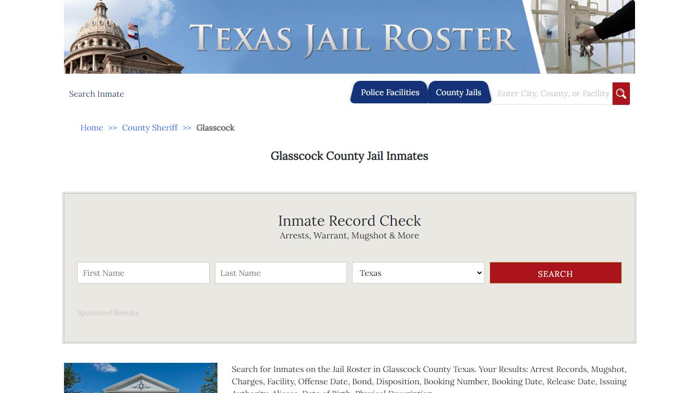 Glasscock County Jail Inmates - Jail Roster Search